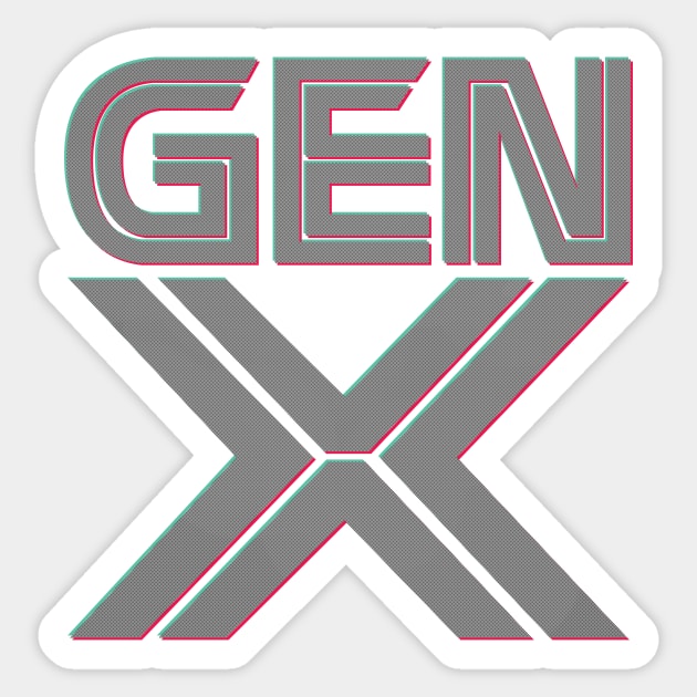 Generation X Sticker by Doc Multiverse Designs